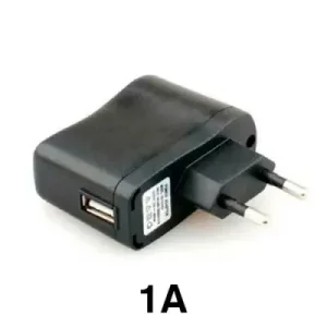 A/C charger, 1 Amp.