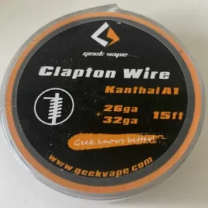 Geekvape Kanthal A1 26GA+32GA Clapton wire 15ft.