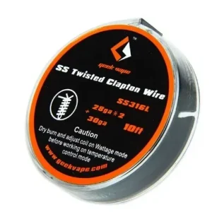 Geekvape SS Twisted Clapton Wire - 10ft.